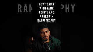 Does NRR apply for the Ranji Trophy points table cricketshorts trending viralvideo ranjitrophy [upl. by Etteniuqna]