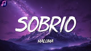 Maluma ╸Sobrio  LetraLyrics [upl. by Nuawad565]