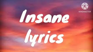 Insane AP dhillon lyrics [upl. by Aicilanna]