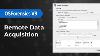 Remote Data Acquisition in OSForensics [upl. by Haididej439]