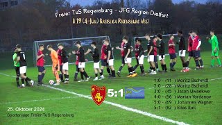 Freier TuS Regensburg – JFG Region Dietfurt 51  U 19 AJun Kreisliga Regensburg West [upl. by Paddy]