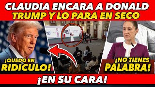 TIENES QUE VERLO MIRA COMO CLAUDIA ENCARO A TRUMP Y LO PONE EN SU LUGAR ¡TE SORPRENDERAS [upl. by Bernhard]