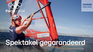 Dit is foilen het nieuwe windsurfen op de Spelen [upl. by Chu555]