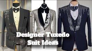 Stunning Tuxedo Suits 2023 3 Piece Suit for Men  New Walima Outfits for Men [upl. by Hayyifas]