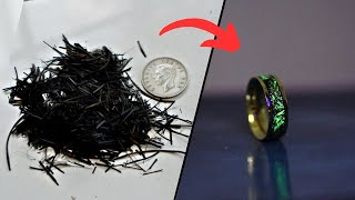 How I forged a SILVER COIN and CARBON into a GOLD RING [upl. by Ayotan]