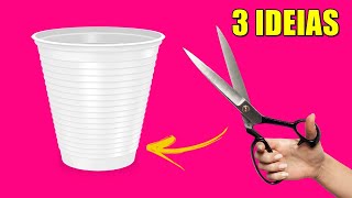 3 Quick and Easy❤️ DisposableDIY Cup Ideas [upl. by Dorfman547]