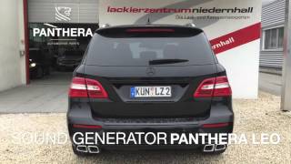 Mercedes ML350 Bluetec mit 1 x Leo V8 Soundgenerator Soundooster by Panthera Automotive [upl. by Aihsinyt909]