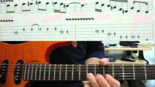 How to play on guitar Santana Europa with tabs  part 1 [upl. by Terhune]