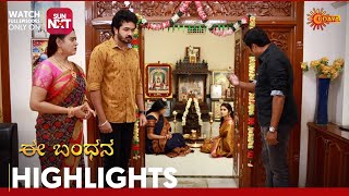 Ee Bandhana  Highlights  Full EP free on SUN NXT  19 July 2023  Udaya TV [upl. by Atikam]