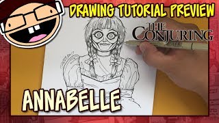 How To Draw Annabelle DOLL Drawing Tutorial  Horror Drawing  Scary Drawings  رسم رعب [upl. by Inge197]