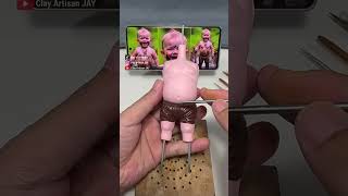 Clay Artisan JAY ：Handmade Clay Figure Covered in Mud and Smiling [upl. by Nulubez]