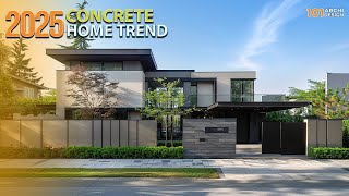 2025 Modern Minimalist Concrete House Exterior Design Trend [upl. by Nevram]