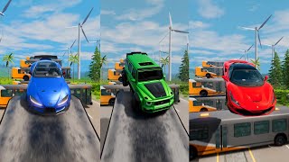 Super Heros Cars Jump In Reverse 12 😱 BeamNGDrive  The Real Granny [upl. by Chapnick579]