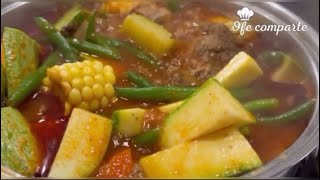 Sabroso Caldo de Res o Mole de Olla con Muchas Verduras [upl. by Dolph]