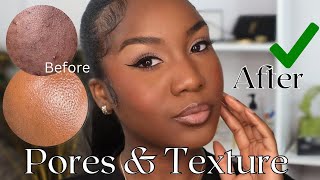 PORES amp TEXTURED SKIN Do This To Achieve A Smooth amp Flawless Foundation Base  Makeup For Beginners [upl. by Pepper48]