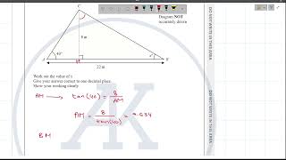 4MA11H2023OctoberQ10Trigonometry [upl. by Anuait]