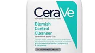 Cerave Blemish Control Face Cleanser Review [upl. by Yruok781]