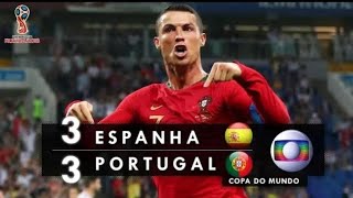 Portugal 3 x 3 Espanha 4K Melhores Momentos  Copa do Mundo 2018 Jogos Históricos 2 [upl. by Micro]