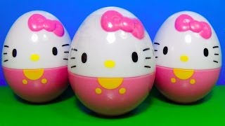 3 Hello Kitty surprise eggs HELLO KITTY for BABY mymillionTV [upl. by Maurer638]