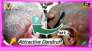 head shave😭 Attractive Dandruff Remove head shave tutorial for old Man Amazing Shave 2023 ✔️ [upl. by Kcirdez]