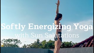 20min Softly Energizing Yoga with Sun Salutations [upl. by Orravan]