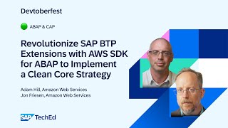 🟢 Revolutionize SAP BTP Extensions with AWS SDK for ABAP to implement a Clean Core Strategy [upl. by Robinia832]