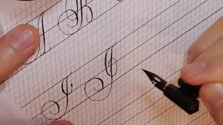 Calligraphy Copperplate Majuscules 000 [upl. by Anyg]