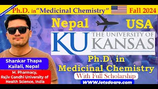 University of Kansas  PhD in Medicinal Chemistry  Full Scholarship [upl. by Autum]