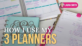 How I Use 3 Planners and My Weekly Planning Sessions [upl. by Aynotak]