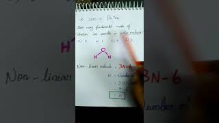 how to calculate fundamental modes of vibration  part 1 unit 10 pgtrb chemistry  McQ [upl. by Mccallum]