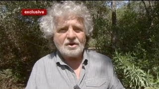 euronews interview  Beppe Grillo  der Comedian der Italiens Politik aufmischt [upl. by Stearne]