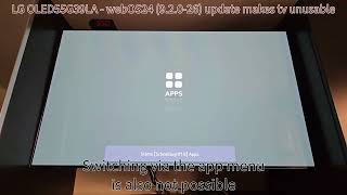 LG G3 TV unstable after WebOS 24 [upl. by Nilahs]