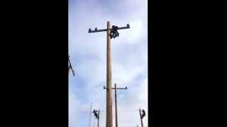 Steven falling at the 2015 lineman rodeo [upl. by Tada]