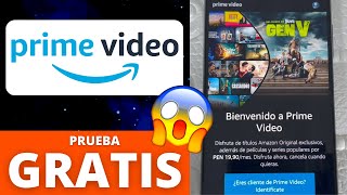 💙Cómo tener AMAZON PRIME VIDEO GRATIS 2024 Legalmente Prueba por 30 días✅Android iPhone y PC [upl. by Rahs591]