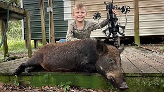 Wild Hogs  Hunting Camp and a Million  Mansion￼ Lukes First Crossbow Hunt [upl. by Letnuahc]