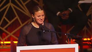 Illini Athletics  Jannelle Flaws Hall of Fame Speech [upl. by Massingill505]