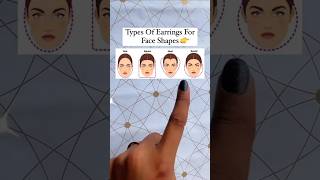 Types of Earings for Face Shape😍  Earings according to face shapes shorts earings faceshape [upl. by Orth]