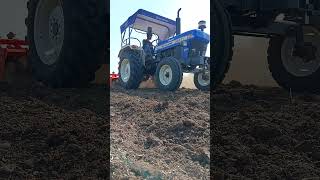 New holland 36002 allrounder Trector and shaktiman rotavetr working farming trending trector [upl. by Farant]