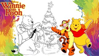 Colorindo desenho do Ursinho Pooh Desenho infantil em português [upl. by Airoled]