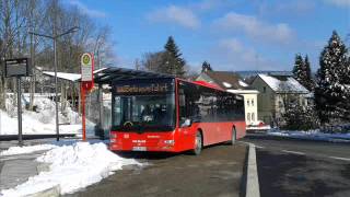 Sound Bus MAN NÜ 323 HSKNV 421 der Busverkehr RuhrSieg GmbH Meschede Hochsauerlandkreis [upl. by Akemrej]