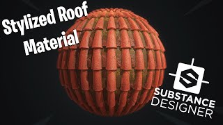 Substance Designer  Stylized Roof Material [upl. by Eniliuqcaj]