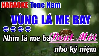 Vùng Lá Me Bay Karaoke Tone Nam Karaoke Nhựt Anh  Beat Mới [upl. by Yanel768]