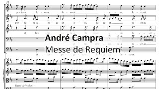 André Campra  Messe de Requiem Audio  Full score [upl. by Enaffit942]