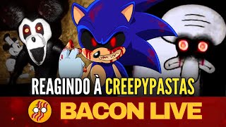 ANALISANDO CREEPYPASTAS  BACON LIVE 132 [upl. by Akirdnas754]