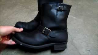 Using Frye 8R Engineer boots for motorcycle boots  Made in USA since 1863 [upl. by Car329]