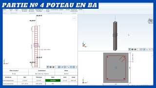 Poteau en BÉTON ARMÉ Dimensionnement et Ferraillage Partie 4 [upl. by Novihs]