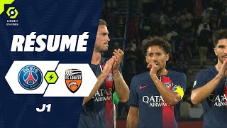 PARIS SAINTGERMAIN  FC LORIENT 0  0  Résumé  PSG  FCL  20232024 [upl. by Teerprah]