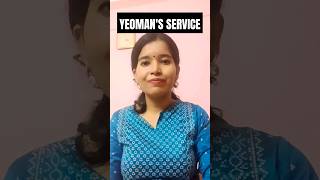 YEOMANS SERVICE english learnenglish knowledge englishvocabulary subscribe [upl. by Sheff]