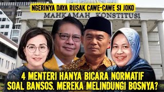 🔴LIVE‼️EMPAT MENTERI HANYA BICARA NORMATIF SOAL BANSOS MEREKA LINDUNGI BOSNYA [upl. by Ybbob]