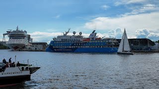 „Ocean Albatros“  Erstanlauf in RostockWarnemünde  Maiden call [upl. by Leonard650]